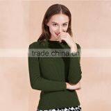Green Color Ladies Sweater 2017 Fashion Style Women Pullover Sweater thumbnail-1