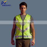 Rgb Led Flashing Police Safety Waterproof Orange Reflective Running Vest thumbnail-2