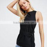 2017 Back Hollow Out Design Charming Elegant Ladies Tank Top thumbnail-4