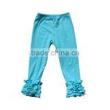 Wholesale Price 2016 Children Icing Leggings Cotton Knit Ruffle Girls Pants Boutique Cheap Clothes for Children thumbnail-5