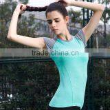 Women's Outdoor Running Combined Sports/yoga Wear t Shirt Plain Fitness Tops thumbnail-1