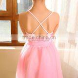 Unique Styles Sequin Kids Party Dresses With Belt --soft Tulle Skirt- Group Dance Skirt thumbnail-3