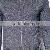 Lightweight Jersey Muscle Zip-Up Hoodie In Navy thumbnail-4