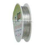 Copper Beading Wire Thread Cord Round Silver Tone 0.25mm Dia. , 2 Rolls thumbnail-1