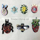 Assortment Fashion Design Sew on Beaded Floral Custom Wholesale Sequin Applique thumbnail-2