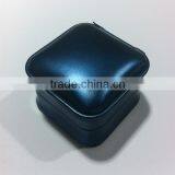 Sapphire Blue Leather Jewelry Box Double Ring and Pandent Packing thumbnail-2