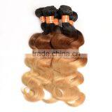 2015 New Arrival Ombre Virgin Brazilian Hair Color Dye, 3 Tone Color Brazilian Body Wave thumbnail-6