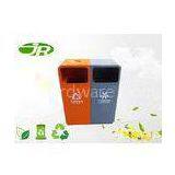 Steel Trash Bin With Ashtary Rectangular Fire - Proof For Park thumbnail-1