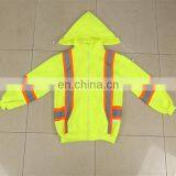 fluorescent fabric safety jacket with pockets