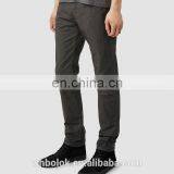 Men's Slub Cotton Pants Tapered Fit Casual Pants Mens Slim Fit Pants thumbnail-1