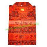 Full Sleeve Short Yoga Kurta in Cotton, Size : Chest 110 x Height 69 x Sleeve 57 Centimeters. thumbnail-5