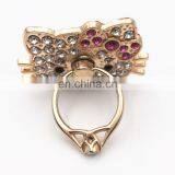 Factory Direct Hot Sale 3D Cat Mobile Phone Finger Ring , Ring Holder for Mobile Phone Finger Ring Stand for Phone thumbnail-1