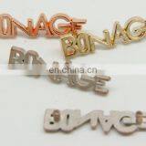 High Quality Metal Alloy Plate Metal Label for Garment ,leather ,shoe, Bags