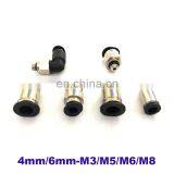 GOGO 10pcs a Lot High Quality Mini Type Fittings PC-C POC-C PL-C 4mm 6mm ,M3 M5 M6 M8 1/8"BSP Pneumatic Valve Micro Connectors thumbnail-1