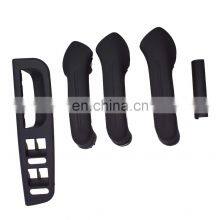 Free Shipping!5pcs For VW Golf MK4 Black Interior Door Grab Handle Cover Switch Bezel Trim New thumbnail-1