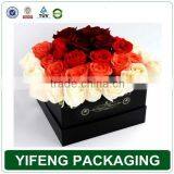 Custom Color White Black Flower Boxes With Handle Packaging thumbnail-1