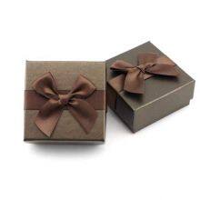 Brown Bow Jewelry Packing Box Ring Necklace Earrings Bracelet Box Gift Handbag Matching thumbnail-4