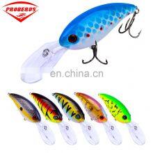 10CM-14.52G plastic bait Miruoluya fishing tackle shop 6# hook crank lure