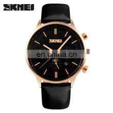 Luxury Goods Skmei 9117 Japan Movt Stainless Steel Back Sr626sw Luxury Leather Watch Strap thumbnail-2