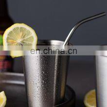 Portable Custom Logo Reusable Premium Beer Tumbler Drinking Kids Stainless Steel Wine Cups thumbnail-3