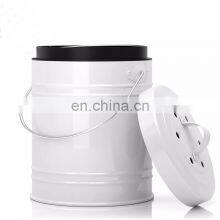 3-литровый и 5-литровый мини настольный контейнер для мусора без запаха из нержавеющей стали, кухонный компостный бак с фильтрующей крышкой thumbnail-5