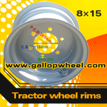 Stee Agricultural Tractor Wheel Rims 8X15 for 11L-15 Tires thumbnail-1