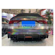 KB Style Carbon Fiber Diffuser For Audi S3 Sedan High Quality Rear Bumper Diffuser Really Carbon Fiber Diffuser 2017-2019 thumbnail-4