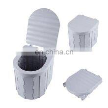 Emergency Potty Removable Outhouse Foldable Mini Outside Outdoor Lid Caravan Plastic Camp Toilet Portable For Car Elderly Trips thumbnail-1