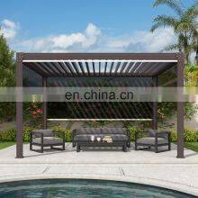Modern Outdoor Bricoking Bioclimatique Smart Pool Retractable Pergola-aluminium Bioclimatic 5x3 Set thumbnail-5