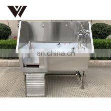 Large Space Luxury Sliding Door Water Preventing Plates Stainless Steel Pet Dog Drooming BathTub thumbnail-4