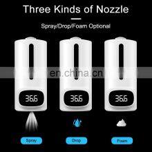 New 2021 Large Volume 1200ml Touchless Automatic Liquid Spray Alcohol Gel Hand Sanitizer Dispenser Pro-termometer K9 Pro Plus thumbnail-3