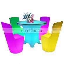 Glowing Illuminated Outdoor Garden Night Club Lounge Led Chairs Tables Furniture Sectional Sofas Set Lighting for Party Event thumbnail-5