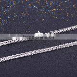 2015 Fashion Jewelry Rhodium Plated Brass Chain Twisted Necklace thumbnail-4