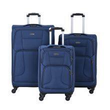 Red Polyester Fabric Trolley Luggage Polyester Suitcase Bags Spinner Wheel Suitcase China Pengteng Factory thumbnail-2
