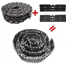 High Quality Excavator Undercarriage Parts Track Link Track Group PC100 PC200 PC350 PC400 DX340 DX500 Track Shoe Group Assembly thumbnail-4