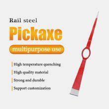 Hand Forged P410 Pickaxe With Fiberglass Handle for Heavy Duty Digging Mining and Agricultural Applications thumbnail-1