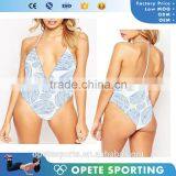 (OEM ODM FACTORY)wholesale Custom Print One Piece Swimsuit, Swimwear Brazilian Bikini thumbnail-1