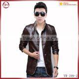 2016 Fashion Winter pu Leather Mens Jacket thumbnail-5