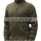 ALPACA WOOL ZIPPERED CARDIGAN