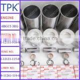 Isuzu 6BG1T Liner Kits, Piston 1-12111-918-0, ring set 1-12121-115-0, sleeve 9-11261-119-0