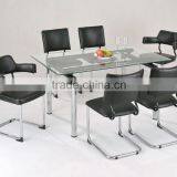 Metal Glass Dining Set thumbnail-1