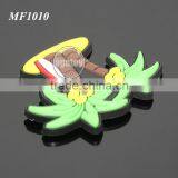 Promotional Beach Souvenir Coconut Palm Tree Shaped Soft Rubber Injection Molding Eco-friendly Soft PVC Fridge Magnet thumbnail-3