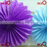 HOT!!China Regional Feature paper fan and tissue fans party decor