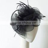 Hot sale elegant black crin hair fascinator