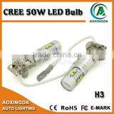 Long Term Lasting High Power LED Bulb H3 CREE 50W