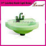 Colorful Ceramic Wash Room 17"Lavatory Basin Light Blue thumbnail-2