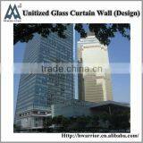 Frameless Unitized Tempered Glass Curtain Wall