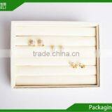 High End White Velvet Jewelry Display Box thumbnail-1