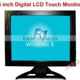 15 TFT LCD AV/VGA/BNC Touch Monitor With Speaker