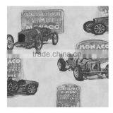 Hot Printing Pvc Wallpaper, Yellow for Kids Cars Wall Mural for Kids Room , Creative Wallcovering Shop thumbnail-3